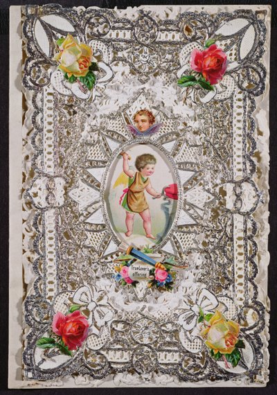 Victorian Valentine Card by English School